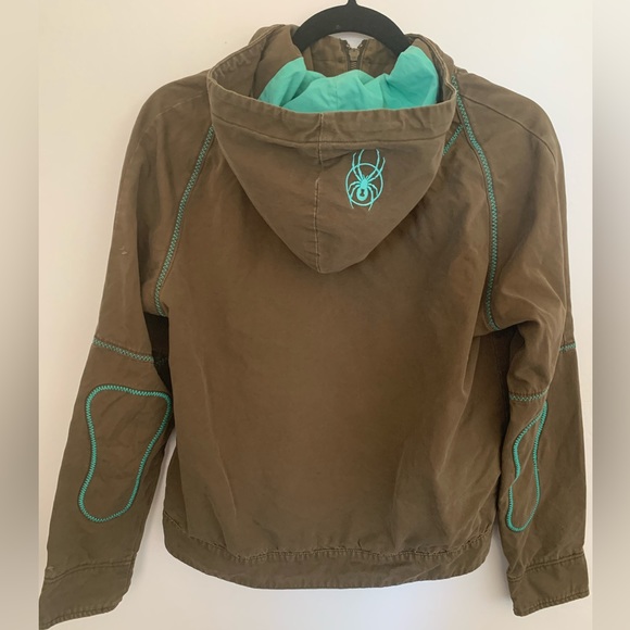 Spider brand . Size M Woman Green sport jacket .Unique style for you . - Picture 2 of 7